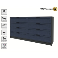 Kомод Тренд КТ-К197 (Антрацит ЛДСП/ Дуб королевский ЛМДФ) Ш1965 В1020 Г451